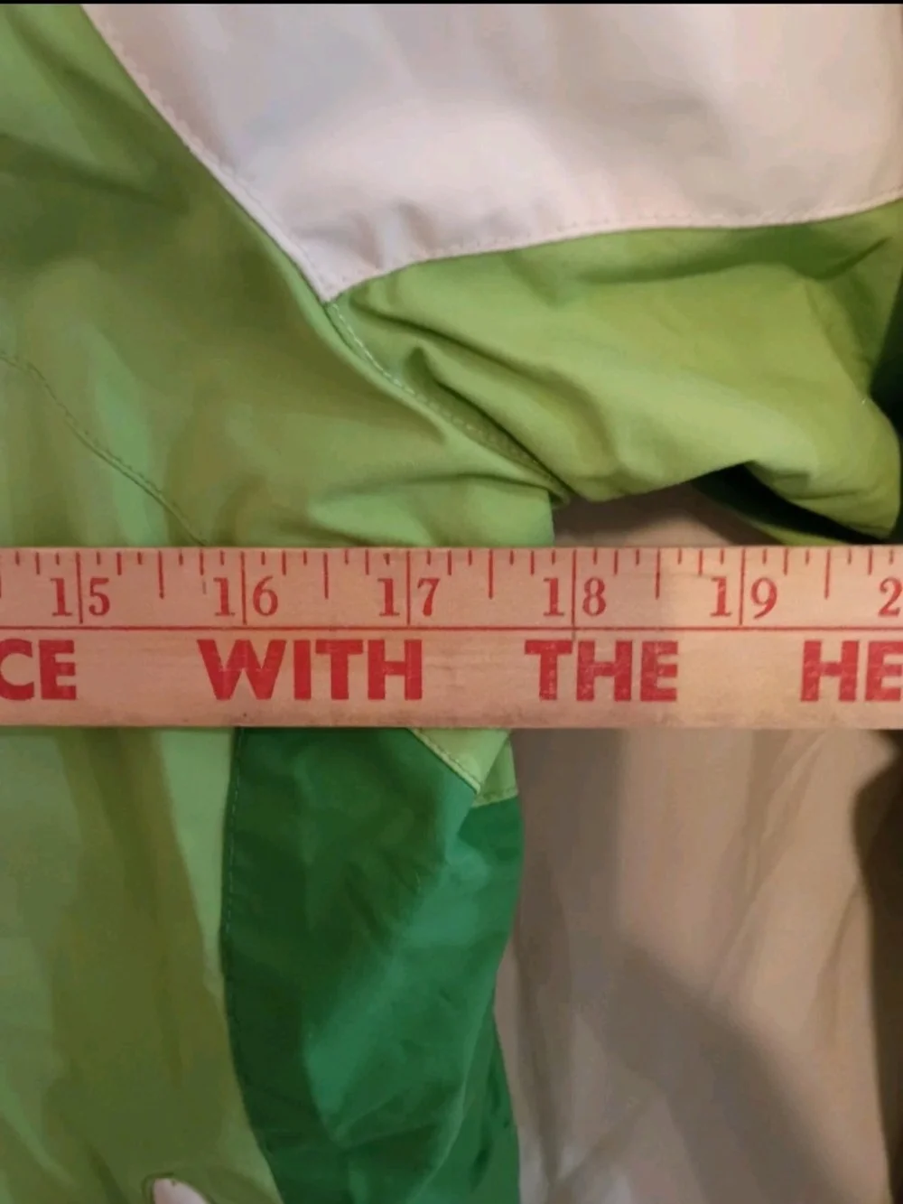 Columbia Sportswear Co. Bugaboo Jacket Youth 18/20 Green/White Defect See Pics